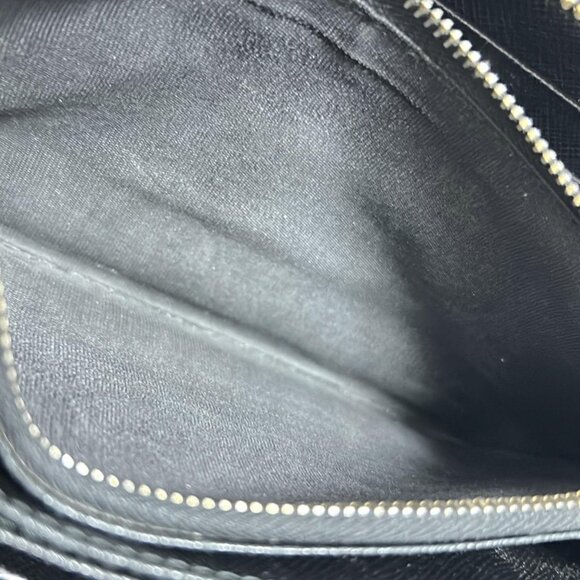 Auth PRADA - Black Saffiano Leather Long Wallet - Picture 9 of 10
